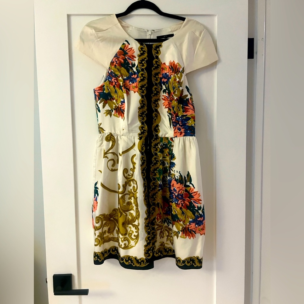 Vintage silk brocade Tibi dress